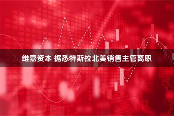 维嘉资本 据悉特斯拉北美销售主管离职